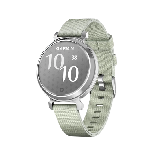 Garmin Lily 2 Classic, Silver with Sage Gray Nylon Band (Garmin Certified Refurbished) by Garmin