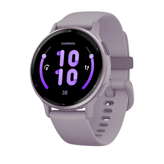 Garmin Vivoactive 5, Metallic Orchid Aluminum Bezel with Orchid Case and Silicone Band (010-02862-13) by Garmin