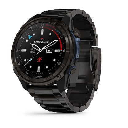 Garmin Descent Mk3i 51mm carbon gray DLC titanium dive watch with DLC titanium band
