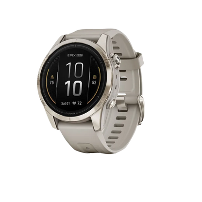 Garmin Epix Pro (Gen 2), 42 mm Sapphire Edition Soft Gold with Light Sand Band (010-02802-10) by Garmin