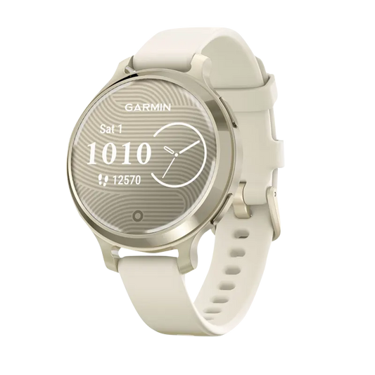 Garmin Lily 2 Active, Lunar Gold with Bone Silicone Band (010-02891-00) by Garmin