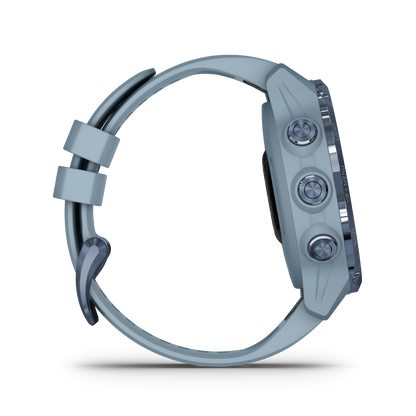 Garmin Descent Mk2S, Mineral Blue with Sea Foam Silicone Band, Marine Smartwatch for Divers (010-02403-06) by Garmin