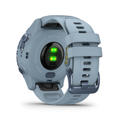 Garmin Descent Mk2S, Mineral Blue with Sea Foam Silicone Band, Marine Smartwatch for Divers (010-02403-06) by Garmin