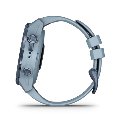 Garmin Descent Mk2S, Mineral Blue with Sea Foam Silicone Band, Marine Smartwatch for Divers (010-02403-06) by Garmin