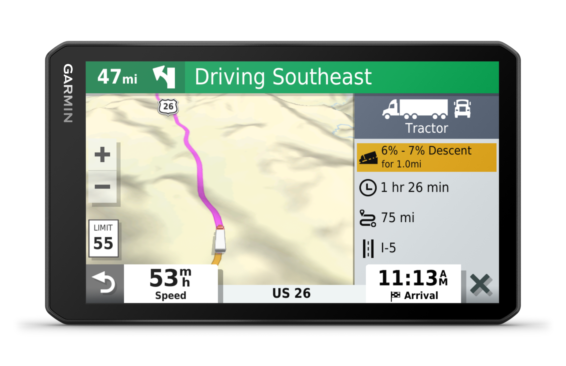 garmin camper navigation Garmin Dezl OTR700, Trucking GPS Navigator with 7-inch Screen (Garmin Certified Refurbished)
