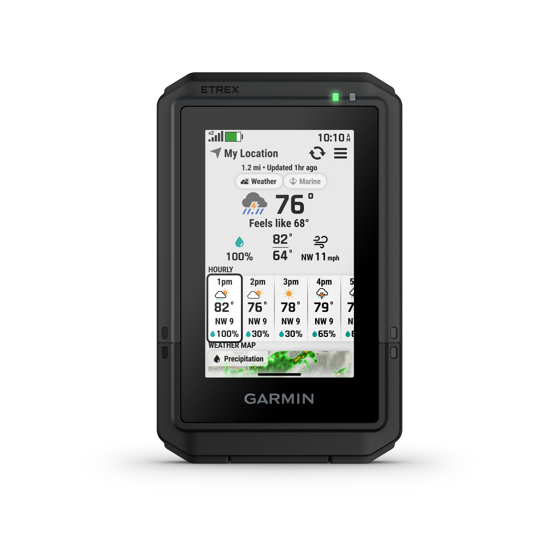 Garmin eTrex Touch, GPS Handheld Navigator with Touchscreen and Preloaded Maps (010-02940-00) by Garmin