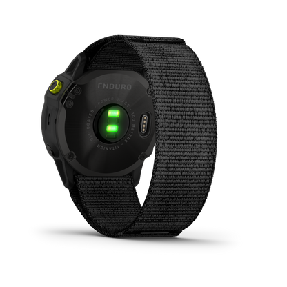 Garmin Enduro, Carbon Gray DLC Titanium w/ Black UltraFit Nylon Strap, Ultraperformance GPS Smartwatch (010-02408-01) by Garmin