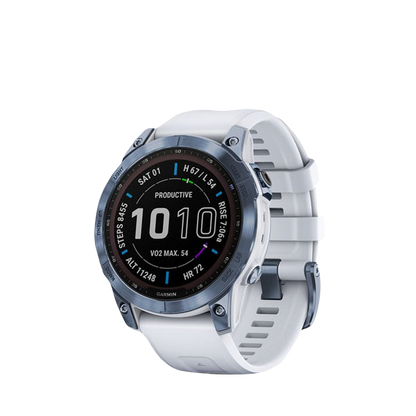 Garmin Fenix 7 Sapphire Solar, Mineral Blue Titanium w Garmin Fenix 7 Sapphire Solar, Mineral Blue Titanium w
