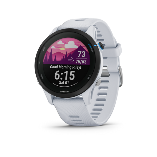 Garmin Forerunner 255 Music, Whitestone, Premium Fitness GPS Smartwatch for Runners (010-02641-21) by Garmin