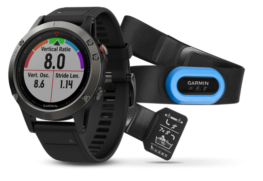 Garmin Fenix 5 Bundle Slate Gray w/ Black Band (010-01688-30) by Garmin