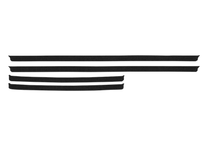 Garmin flush mount kit for GPSMAP 1000 series; black mounting rails set