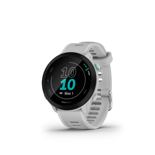 Garmin Forerunner 55, White, GPS Fitness Smartwatch (010-02562-01) by Garmin