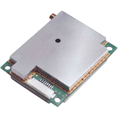 Garmin GPS 15xL-W Sensor module; metal shielding over a green PCB with edge connectors.