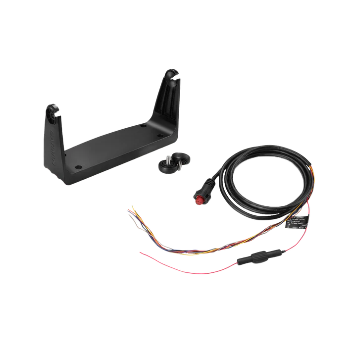 Garmin Second Mounting Station bracket with wiring harness for EchoMAP and GPSMAP marine displays