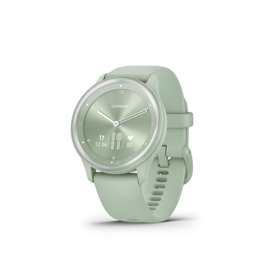 Garmin Vivomove Sport Cool Mint with Silver Accents (010-02566-03) by Garmin