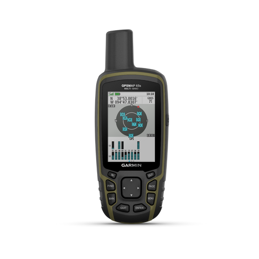 Garmin GPSMAP 65s, Handheld Outdoor/Trail GPS with Maps (Garmin Certified Refurbished) by Garmin