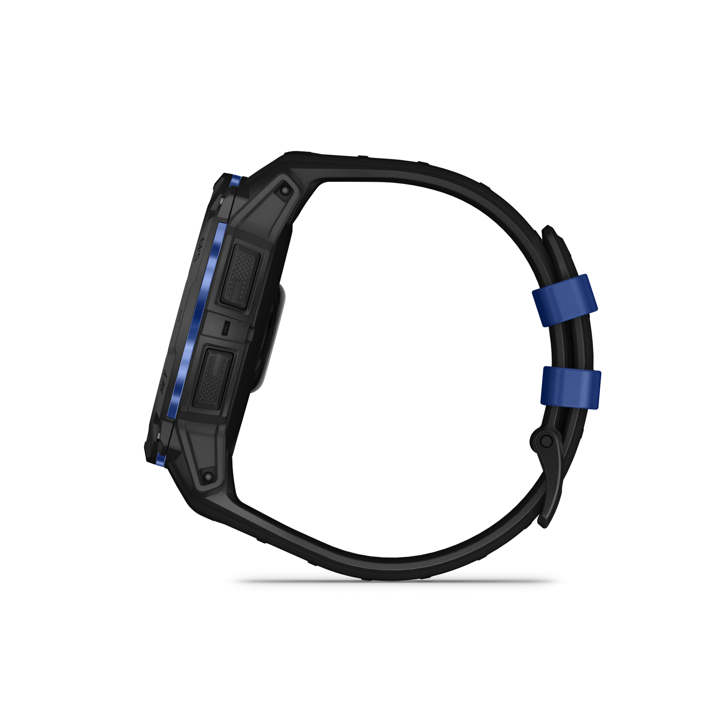 Garmin Instinct 3 AMOLED, (50mm) Black with Black/Bolt Blue Band (010-03020-03)