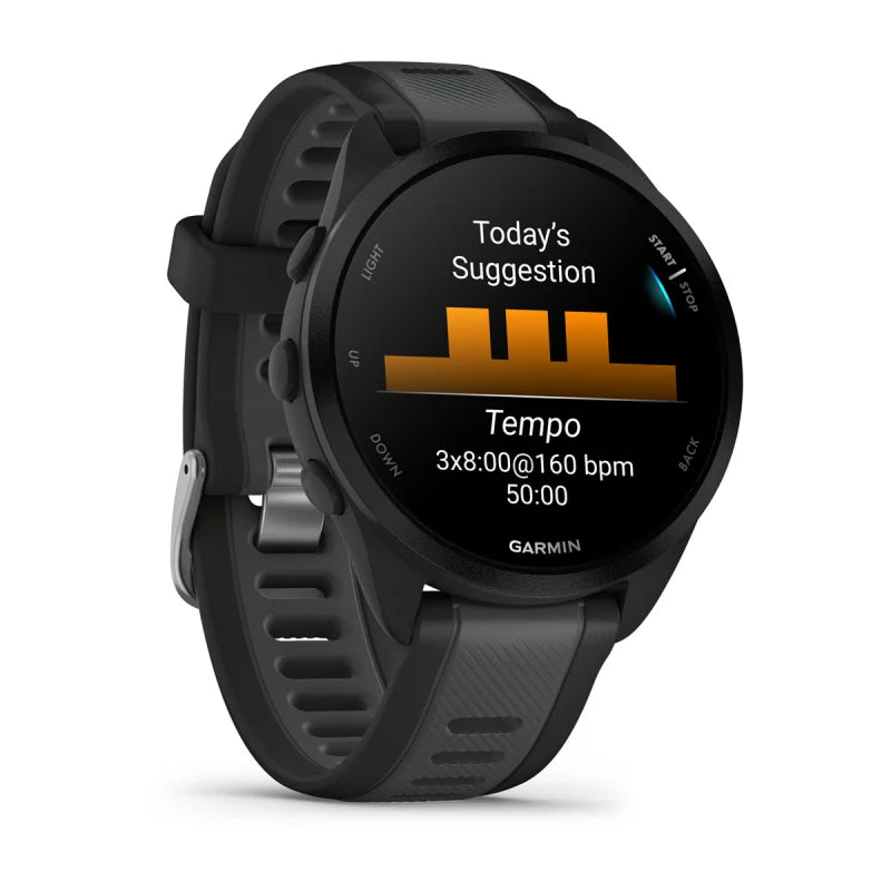 Garmin Forerunner 165 Music - Orologio GPS Da Running - Nero/Grigio Ardesia - 010-02863-30