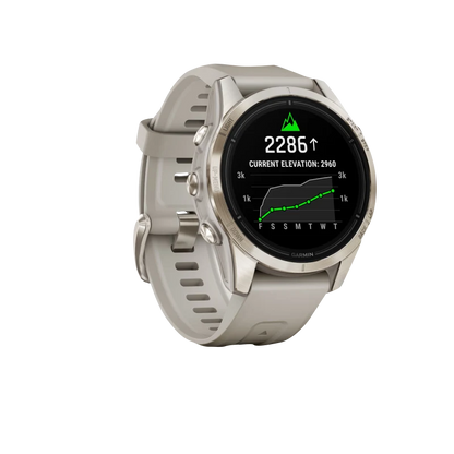 Garmin Epix Pro (Gen 2), 42 mm Sapphire Edition Soft Gold with Light Sand Band (010-02802-10) by Garmin