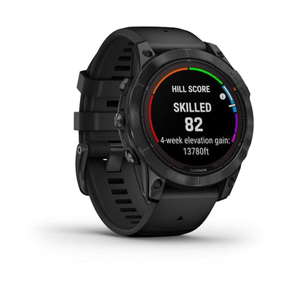 Garmin fēnix 7 Pro Solar Edition smart watch, slate gray case with black band, no Wi-Fi