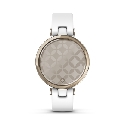 Garmin Lily Sport Edition, Cream Gold Bezel with White Case and Silicone Band (010-02384-00) by Garmin