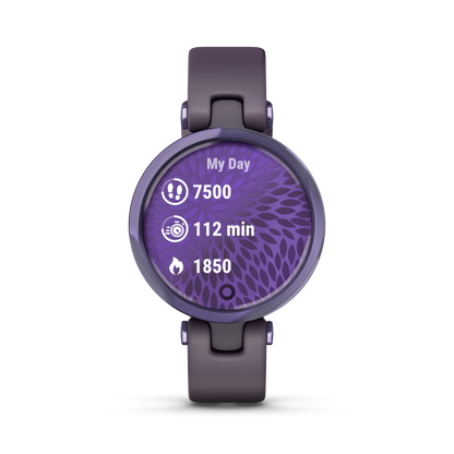 Garmin Lily Sport Edition, Midnight Orchid Bezel with Deep Orchid Case and Silicone Band (010-02384-02) by Garmin
