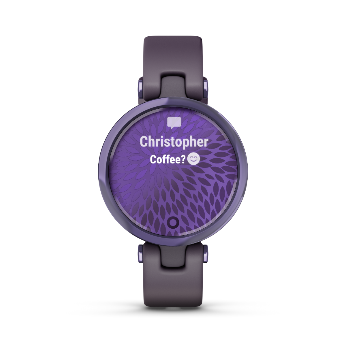 Garmin Lily Sport Edition, Midnight Orchid Bezel with Deep Orchid Case and Silicone Band (010-02384-02) by Garmin