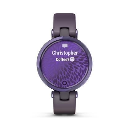 Garmin Lily Sport Edition, Midnight Orchid Bezel with Deep Orchid Case and Silicone Band (010-02384-02) by Garmin
