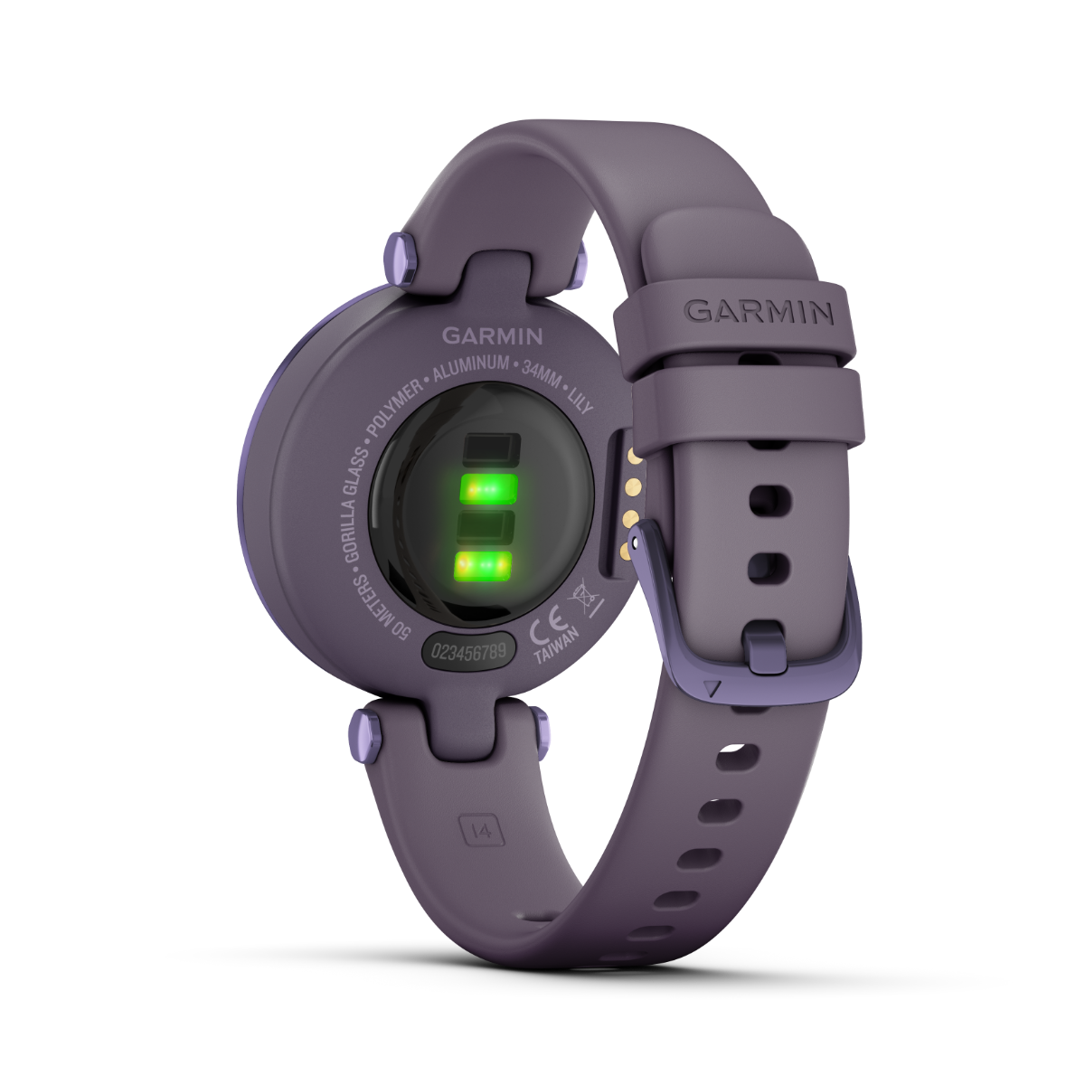 Garmin Lily Sport Edition, Midnight Orchid Bezel with Deep Orchid Case and Silicone Band (010-02384-02) by Garmin