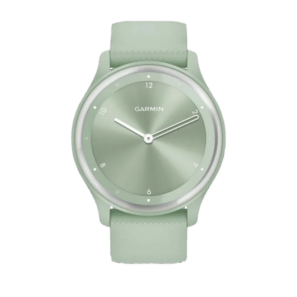 Garmin Vívomove Sport Cool Mint Case and Silicone Band with Silver Accents (Garmin Certified Refurbished) by Garmin