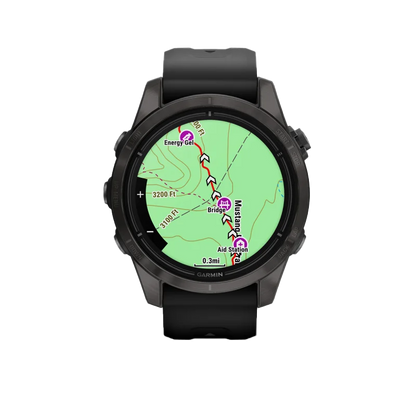 Garmin Epix Pro (Gen 2), 42 mm Sapphire Edition Carbon Gray DLC Titanium with Black Band (010-02802-14) by Garmin