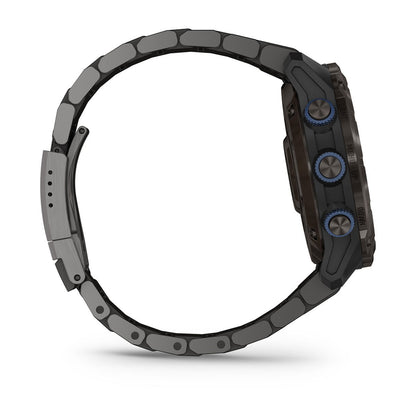Garmin Descent Mk3i 51 mm carbon gray DLC titanium watch with DLC titanium band