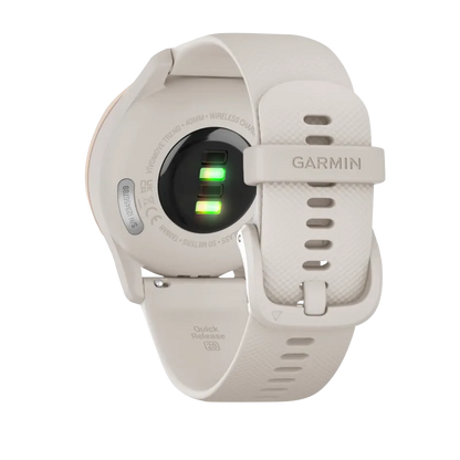 Garmin Vívomove Trend Peach Gold Stainless Steel Bezel with Ivory Case and Silicone Band (Garmin Certified Refurbished) by Garmin
