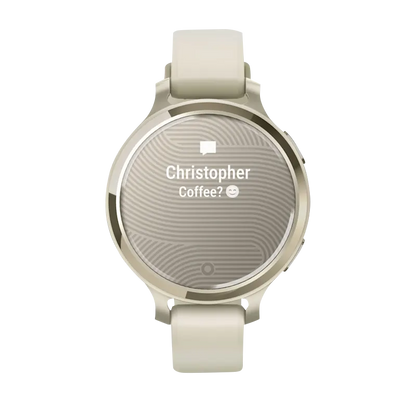 Garmin Lily 2 Active, Lunar Gold with Bone Silicone Band (010-02891-00) by Garmin