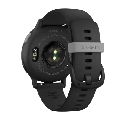 Garmin Vivoactive 5, Slate Aluminum Bezel with Black Case and Silicone Band (010-02862-10) by Garmin