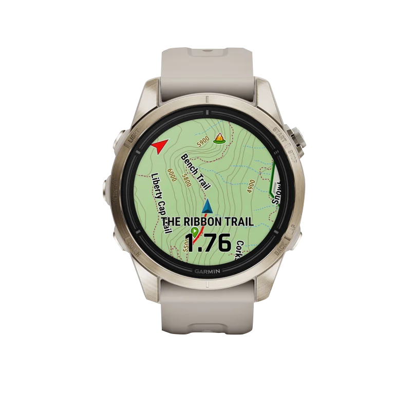 Garmin Epix Pro (Gen 2), 42 mm Sapphire Edition Soft Gold with Light Sand Band (010-02802-10) by Garmin