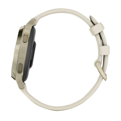 Garmin Lily 2 Active, Lunar Gold with Bone Silicone Band (010-02891-00) by Garmin