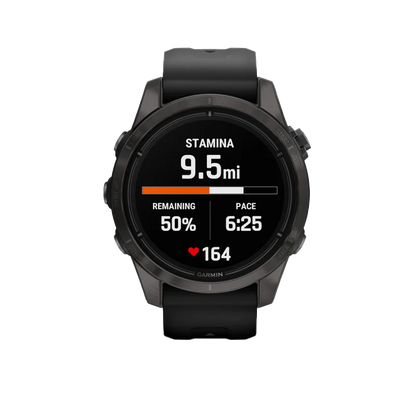 Garmin Epix Pro (Gen 2), 42 mm Sapphire Edition Carbon Gray DLC Titanium with Black Band (010-02802-14) by Garmin