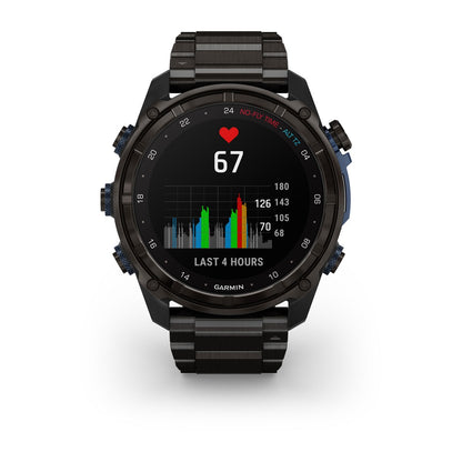 Garmin Descent Mk3i 51mm carbon grey DLC titanium watch with DLC titanium band