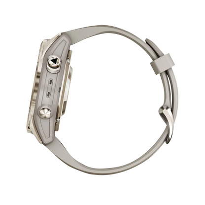 Garmin Epix Pro (Gen 2), 42 mm Sapphire Edition Soft Gold with Light Sand Band (010-02802-10) by Garmin