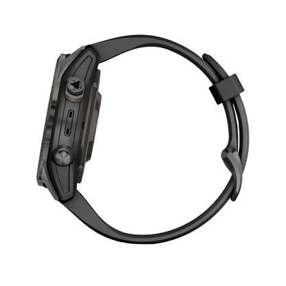 Garmin Epix Pro (Gen 2), 42 mm Sapphire Edition Carbon Gray DLC Titanium with Black Band (010-02802-14) by Garmin