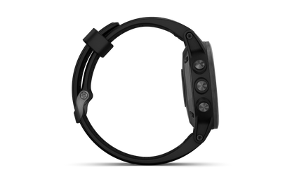 Garmin Fenix 5S Plus Sapphire Black w/ Black Band (010-01987-02) by Garmin