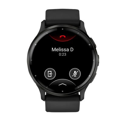 Garmin Venu 3, 45 mm Slate Stainless Steel Bezel with Black Case and Silicone Band (010-02784-01) by Garmin