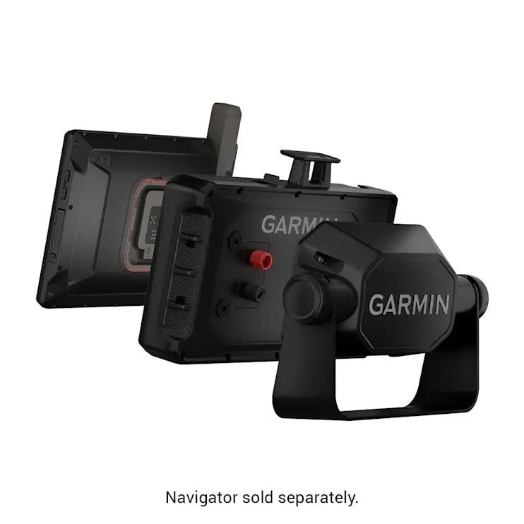 Garmin Tread XL Dock GPS mount in black with mounting bracket