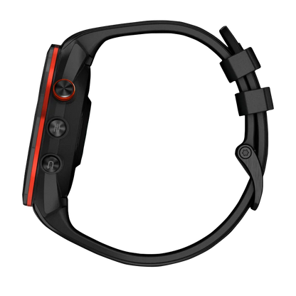 Garmin Approach S70, 47 mm Black/Red Ceramic Bezel with Black Silicone Band (010-02746-02) by Garmin