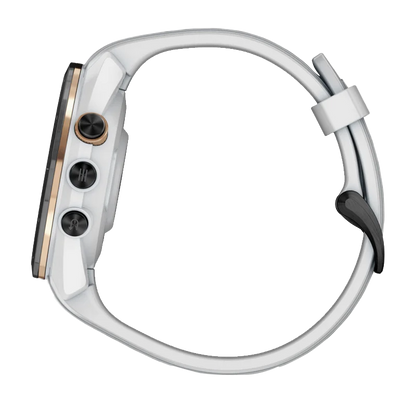 Garmin Approach S70, 42 mm Black/Peach Ceramic Bezel with White Silicone Band (010-02746-00) by Garmin