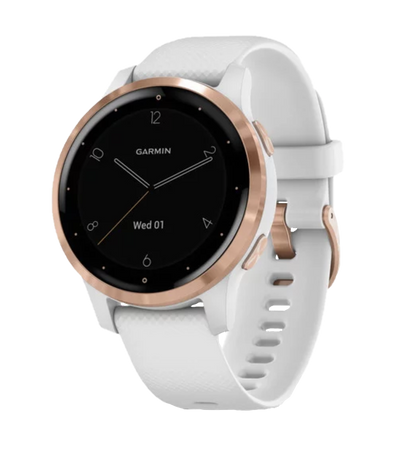 Garmin Vivoactive 4S - Rose Gold with White Band (010-02172-21) by Garmin