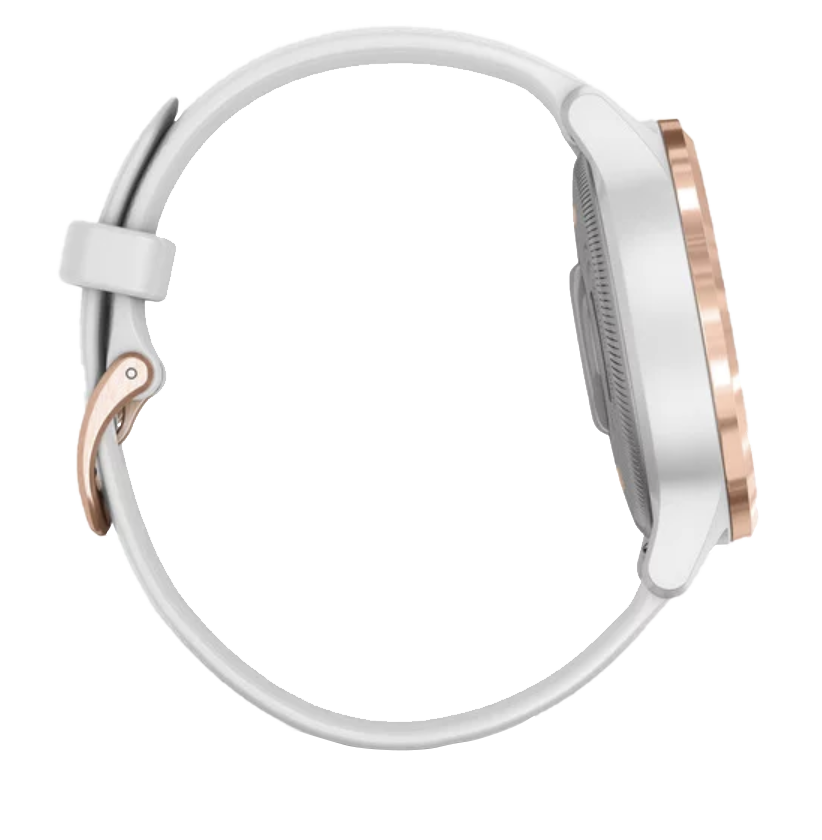 Garmin Vivoactive 4S - Rose Gold with White Band (010-02172-21) by Garmin