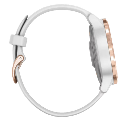 Garmin Vivoactive 4S - Rose Gold with White Band (010-02172-21) by Garmin