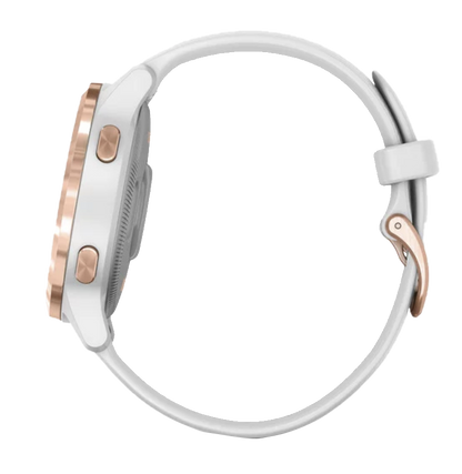 Garmin Vivoactive 4S - Rose Gold with White Band (010-02172-21) by Garmin